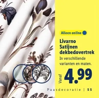 Aanbieding: Satijnen dekbedovertrek