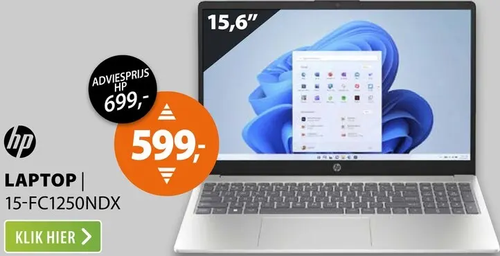 Aanbieding: Laptop 15-FC1250ND