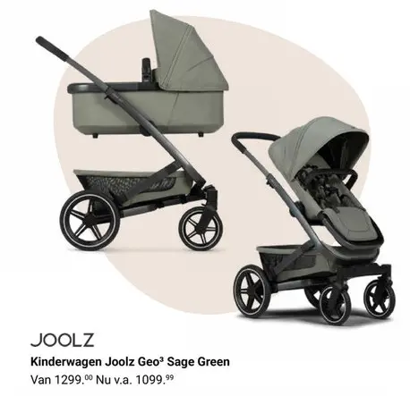 Aanbieding: Kinderwagen Joolz Geo³ Sage Green
