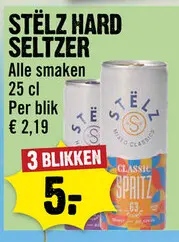 Aanbieding: Stëlz hard seltzer