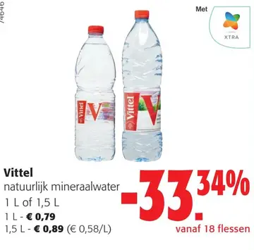 Aanbieding: Vittel natuurlijk mineraalwater