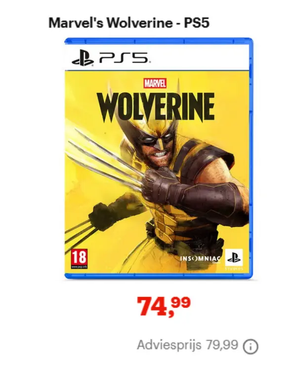 Promotie: Marvel's Wolverine - PS5