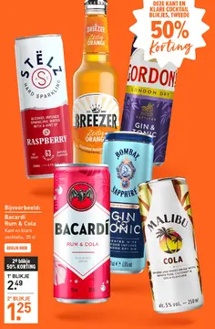 Aanbieding: Bacardí Rum & Cola