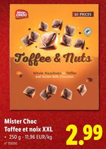 Offre: Toffee et noix XXL