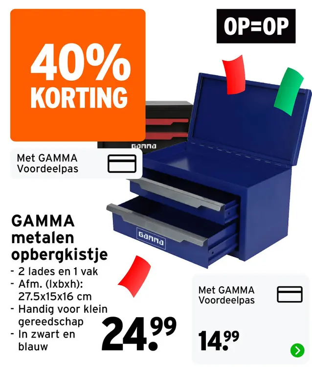 Aanbieding: Metalen opbergkistje