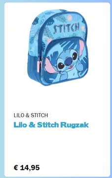 Aanbieding: Lilo & Stitch Rugzak