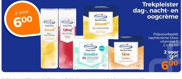 Aanbieding: Trekpleister dag-, nacht- en oogcrème