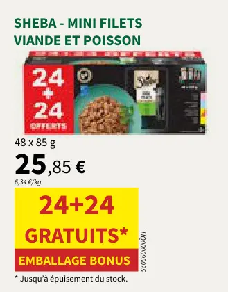 Offre: Mini filets viande et poisson