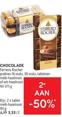 Promotie: Ferrero Rocher pralines of tabletten