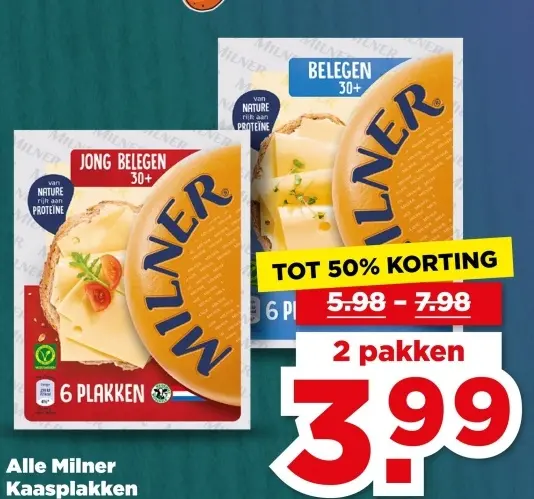 Aanbieding: Milner Kaasplakken