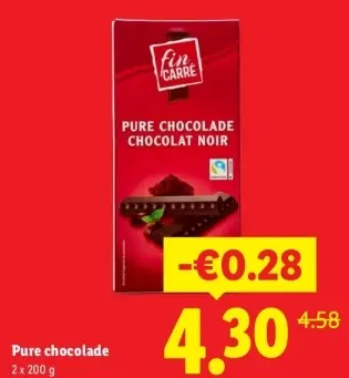 Aanbieding: Pure chocolade