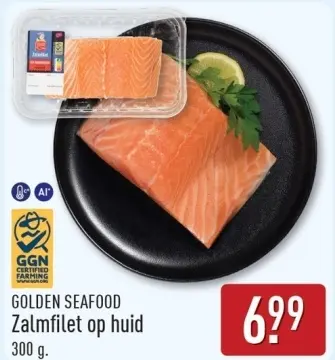 Aanbieding: Zalmfilet op huid