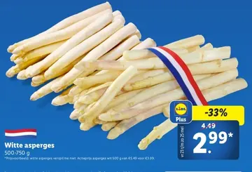 Aanbieding: Witte asperges