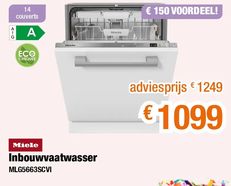 Promotie: Inbouwvaatwasser