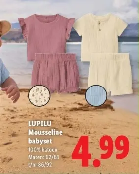Aanbieding: Mousseline kinderset