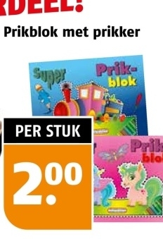 Aanbieding: Prikblok met prikker