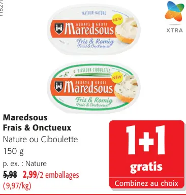 Offre: Maredsous Frais & Onctueux