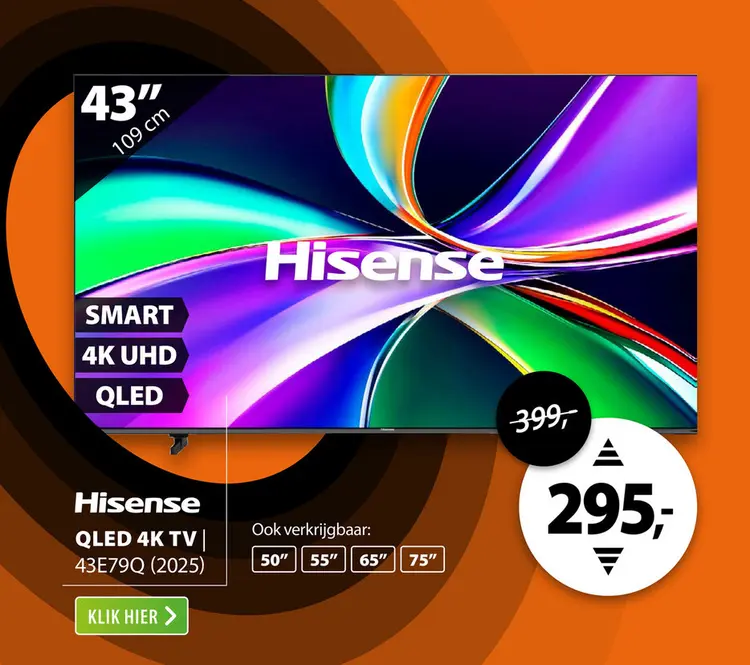 Aanbieding: Hisense QLED 43E79Q (2025)