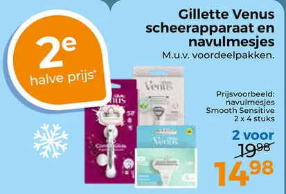 Aanbieding: scheerapparaat en navulmesjes