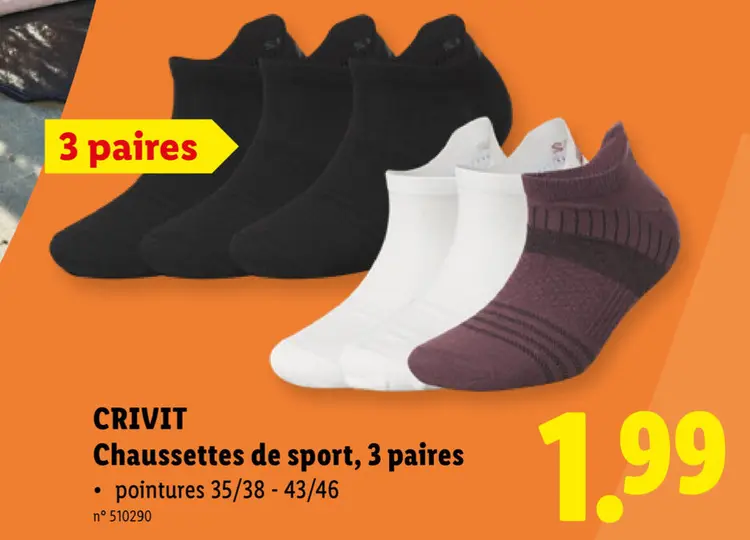 Offre: Chaussettes de sport