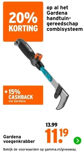 Aanbieding: Al het Gardena handtuingereedschap combisysteem