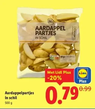 Aanbieding: Aardappelpartjes in schil