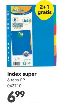 Promotie: Index super