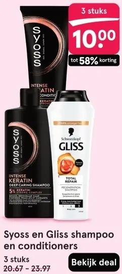 Aanbieding: Shampoo en conditioners