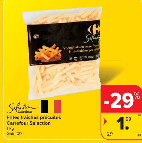Offre: Frites fraîches précuites