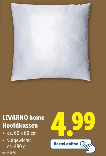 Aanbieding: Hoofdkussen