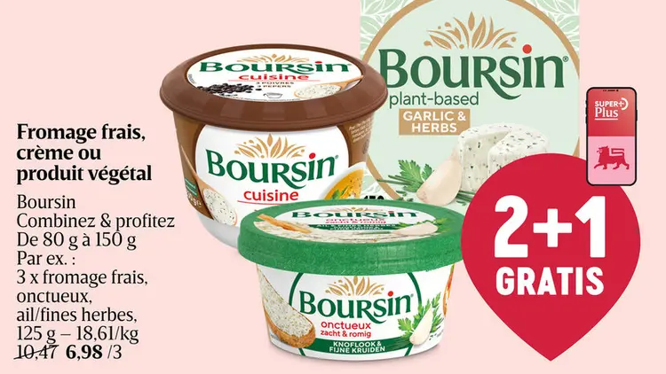 Offre: Fromage frais, crème ou produit végétal