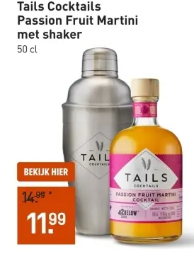 Aanbieding: Passion Fruit Martini met shaker