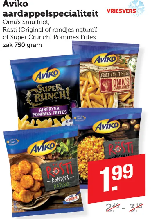 Aanbieding: aardappelspecialiteit