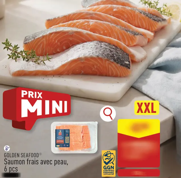 Offre: Saumon frais avec peau