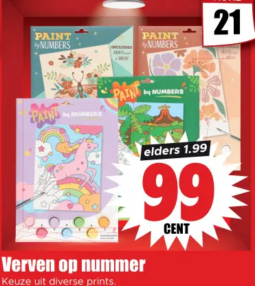 Aanbieding: Verven op nummer