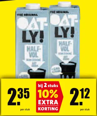 Aanbieding: Haverdrink halfvol