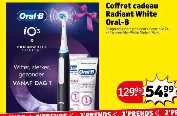 Offre: Coffret cadeau Radiant White Oral-B