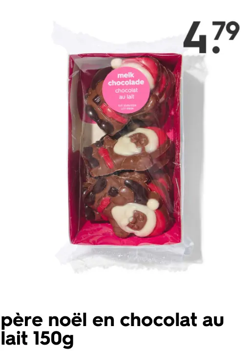 Offre: père noël en chocolat au lait