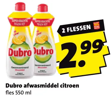 Aanbieding: Afwasmiddel citroen