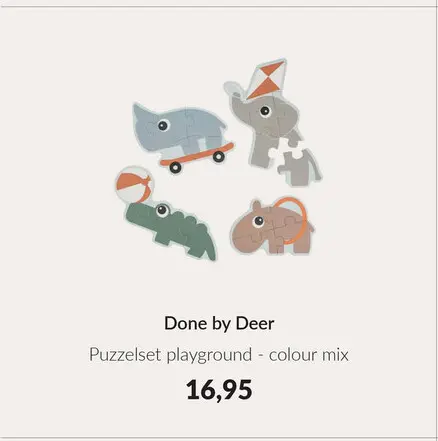 Aanbieding: Puzzelset playground - colour mix