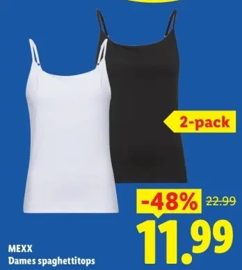 Aanbieding: Dames spaghettitops