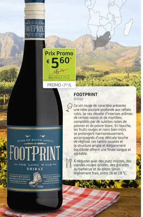 Offre: FOOTPRINT Shiraz