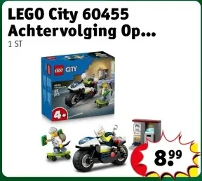 Promotie: City 60455 Achtervolging Op Politiemotor