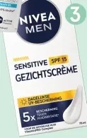 Aanbieding: NIVEA MEN Sensitive Gezichtscrème SPF15 Gevoelige Huid 75 ml