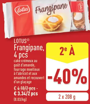 Offre: Frangipane, 4 pcs
