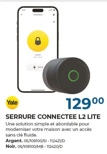 Offre: Serrure connectee l2 lite