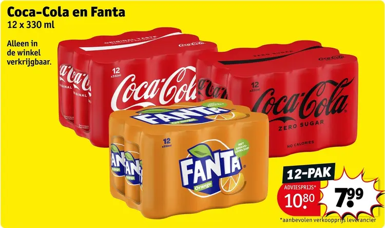 Aanbieding: Coca-Cola en Fanta