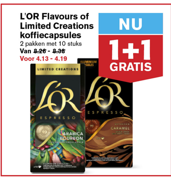 Aanbieding: L'OR Flavours of Limited Creations koffiecapsules