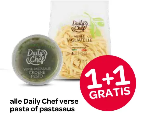 Aanbieding: Alle Daily Chef verse pasta of pastasaus