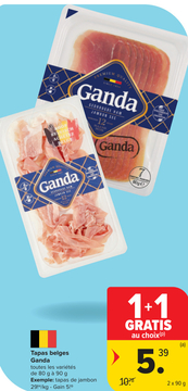 Offre: Tapas belges Ganda